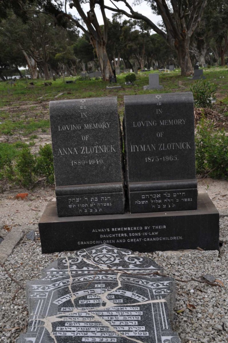 ZLOTNICK Hyman 1873-1965 &amp; Anna 1880-1940