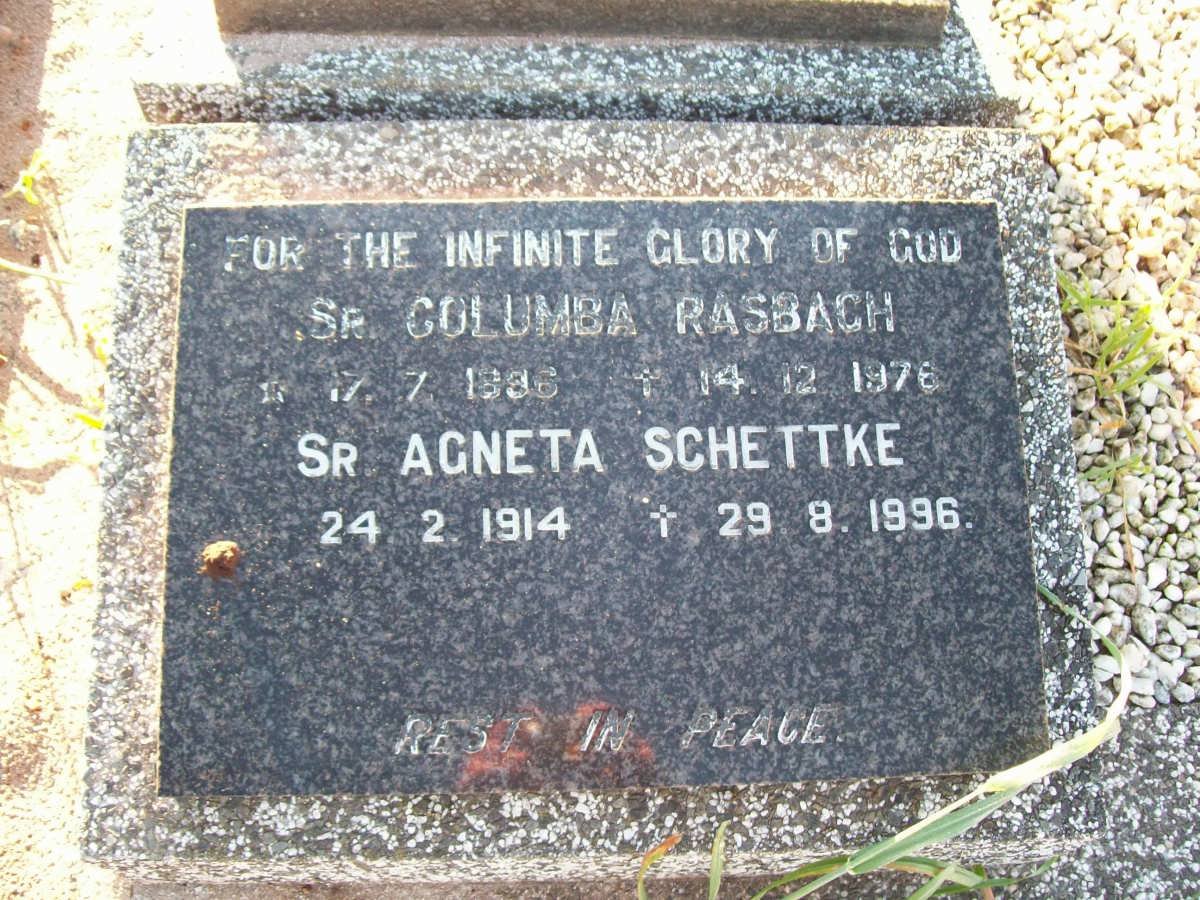 RASBACH Columba 1886-1976 :: SCHETTKE Agneta 1914-1996