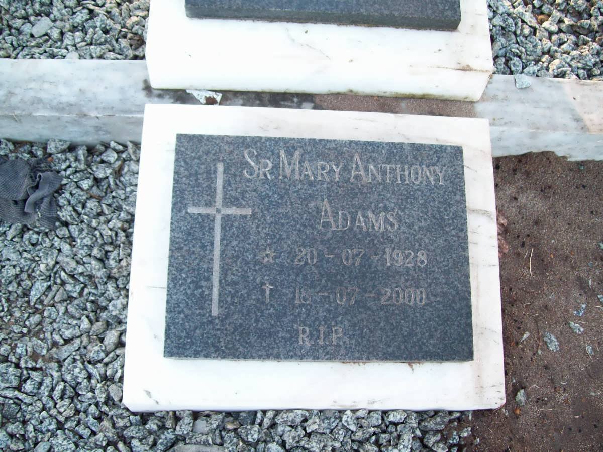ADAMS Mary Anthony 1928-2000