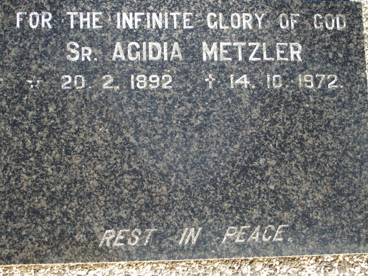 METZLER Agidia 1892-1972