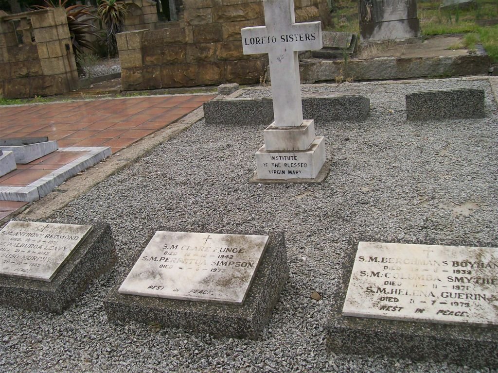1. Memorial to the Loreto Sisters of the Institute of the Blessed Virgin Mary