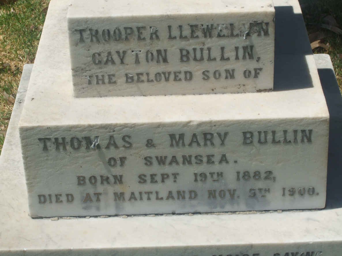 BULLIN Llewellyn Gayton 1882-1900