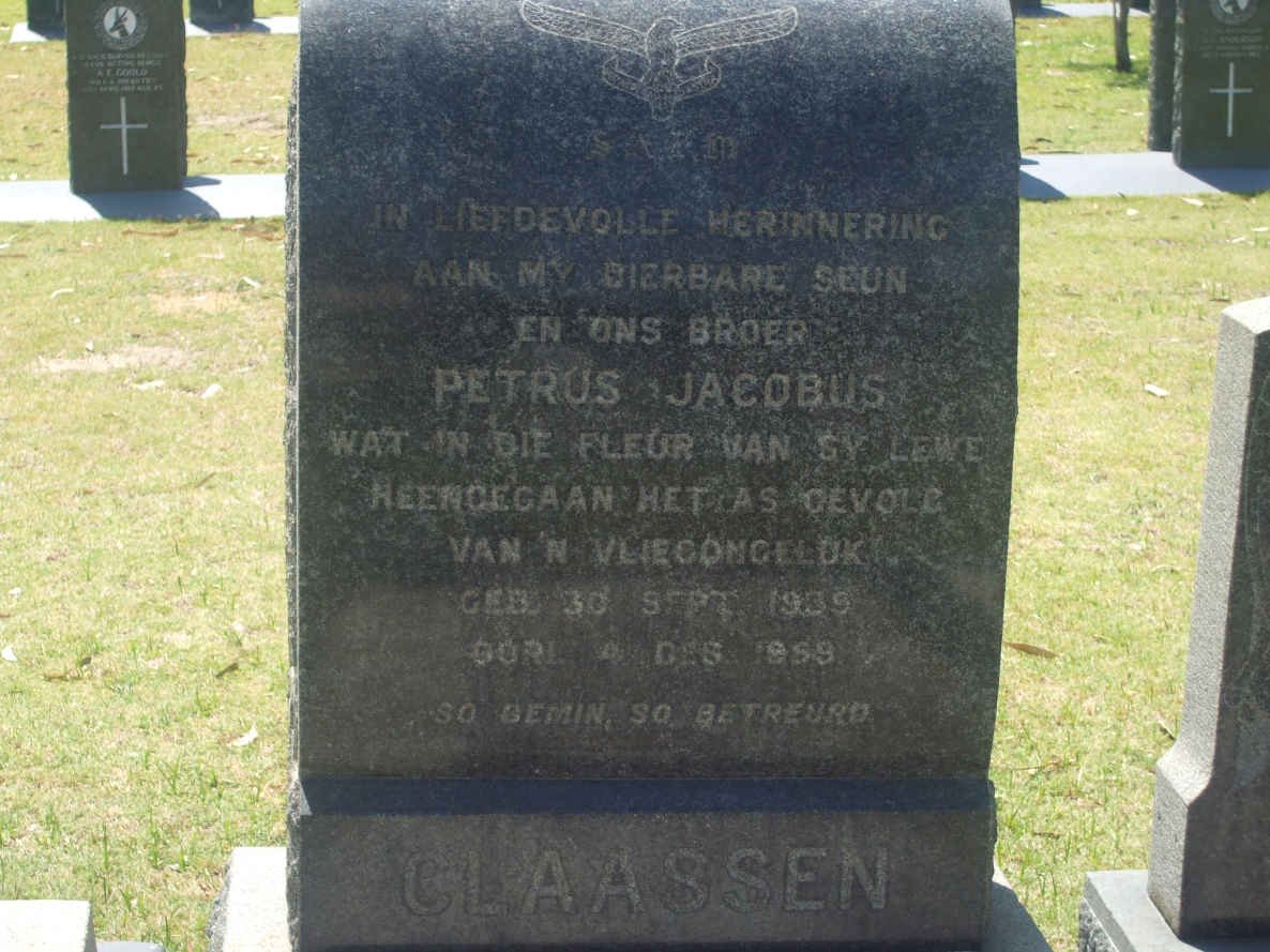CLAASSEN Petrus Jacobus 1939-1959