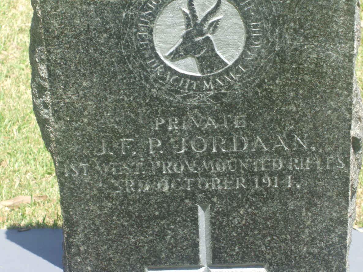 JORDAAN J.F.P. −1914