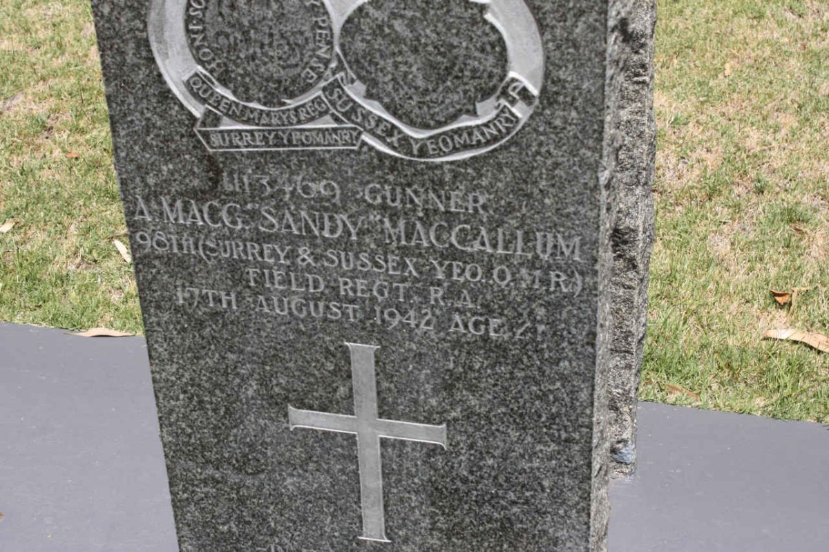 MacCALLUM A. Macg. -1942