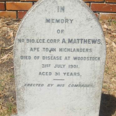 MATTHEWS A. -1901