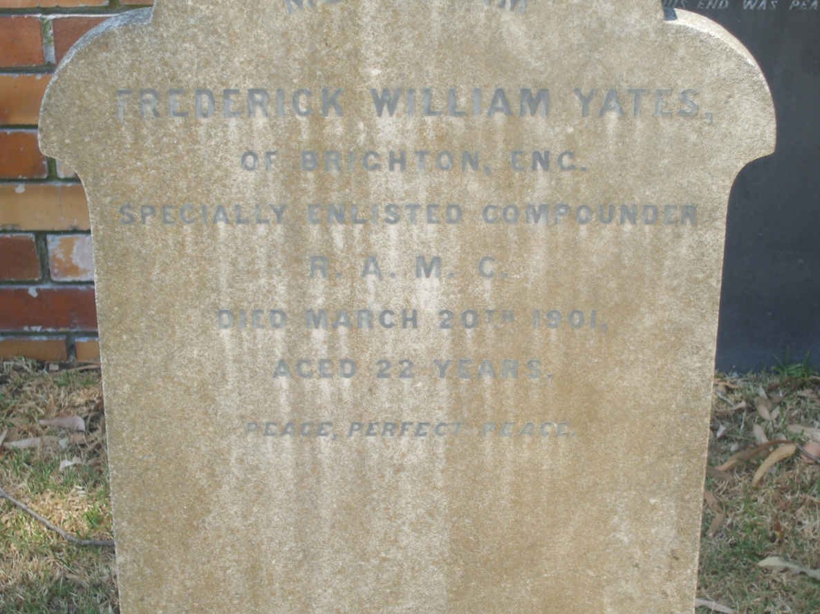 YATES Frederick William -1901