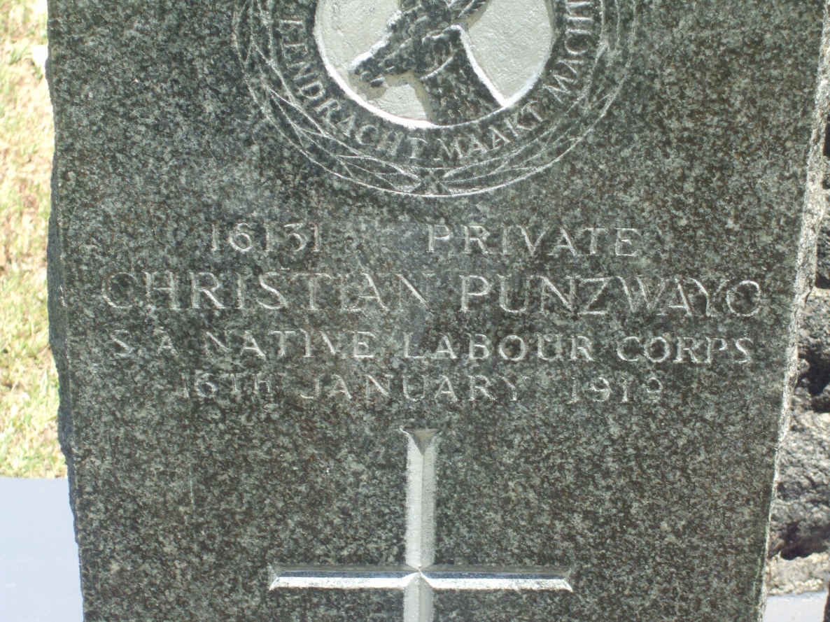 PUNZWAYO Christian −1919