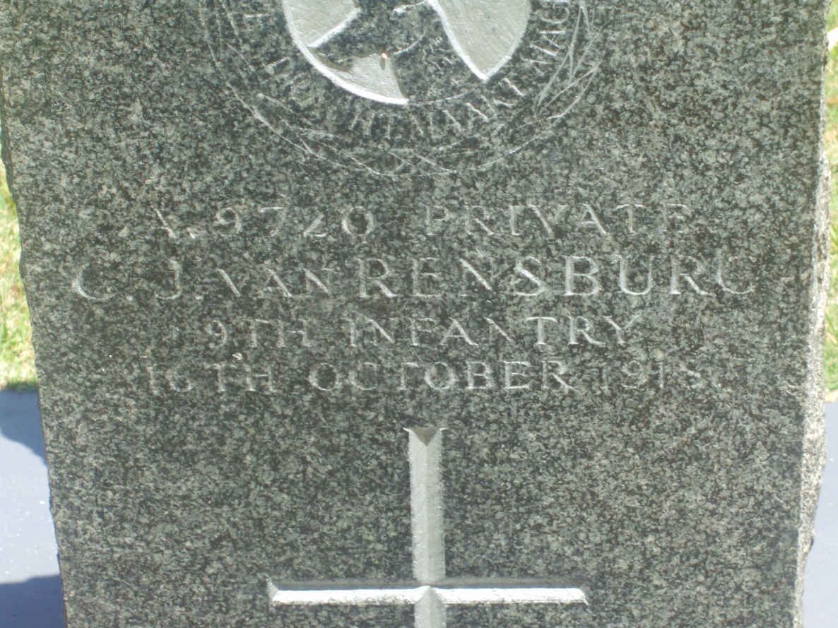 RENSBURG C.J., van −1918