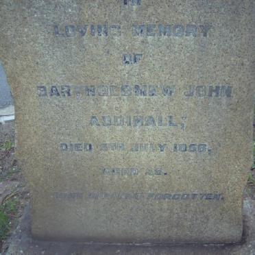 ADDINALL Bartholomew John -1956