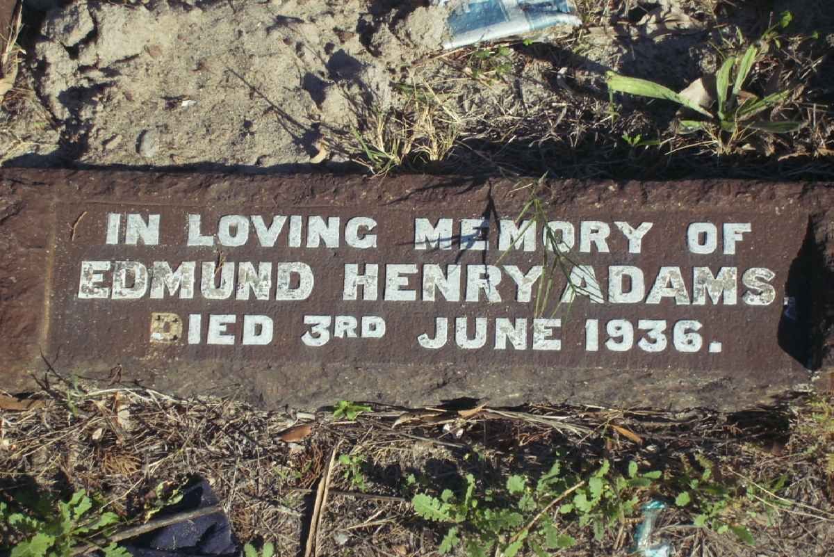 ADAMS Edmund Henry -1936