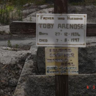 ARENDSE Toby 1934-1997 :: HEFFURD Abel 1991-19??