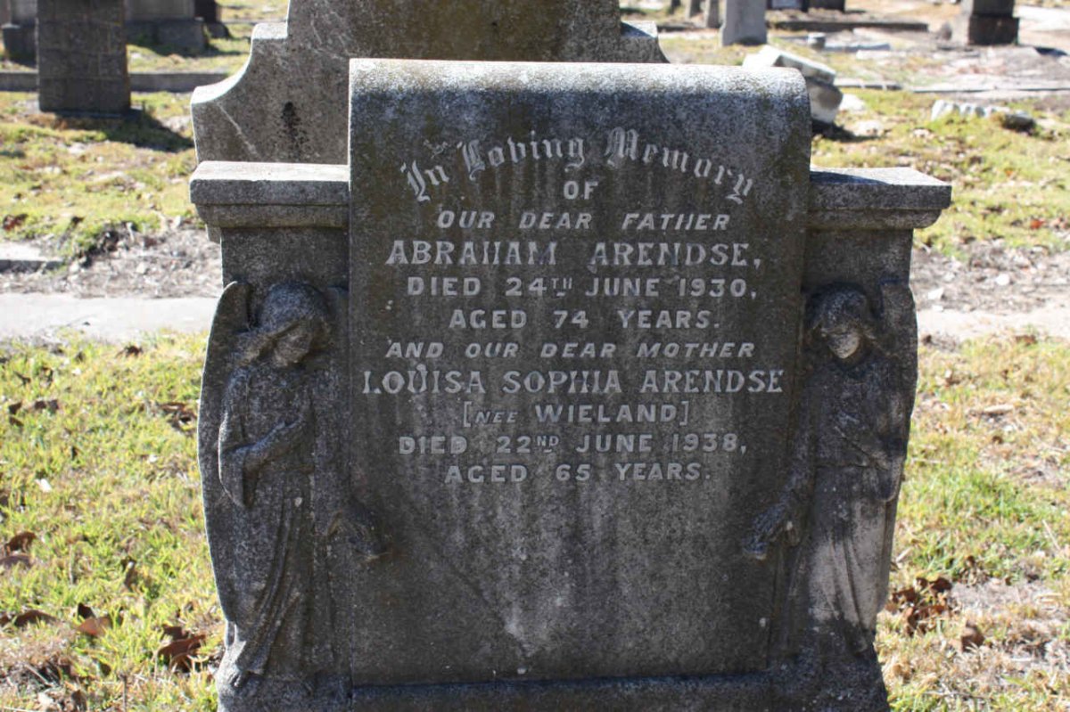 ARENDSE Abraham -1930 &amp; Louisa Sophia WIELAND -1938