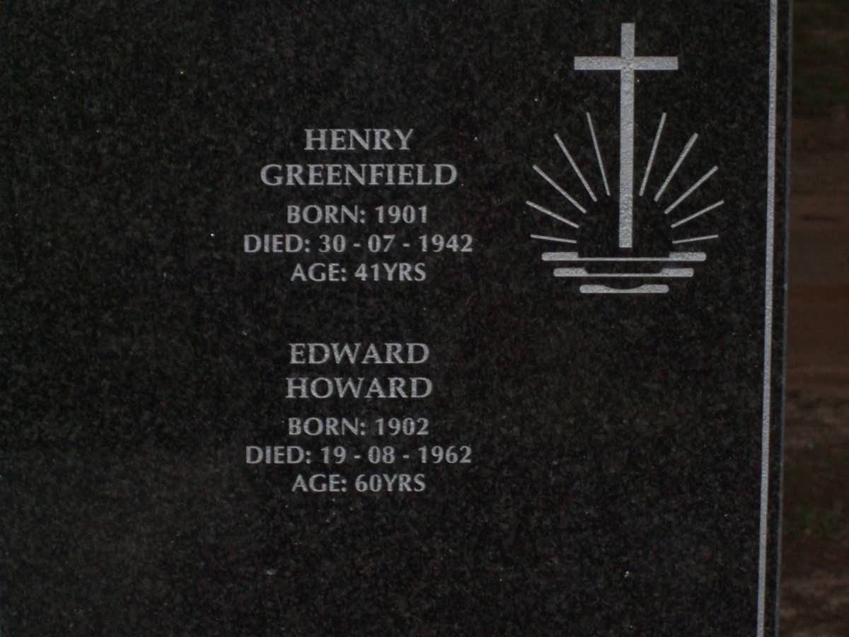 GREENFIELD Henry 1901-1942 :: HOWARD 1902-1962