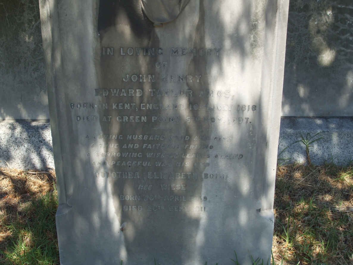 AMOS John Henry Edward Taylor 1818-1897 :: BOTHA Dorothea Elizabeth nee WIESE 18?9-1911