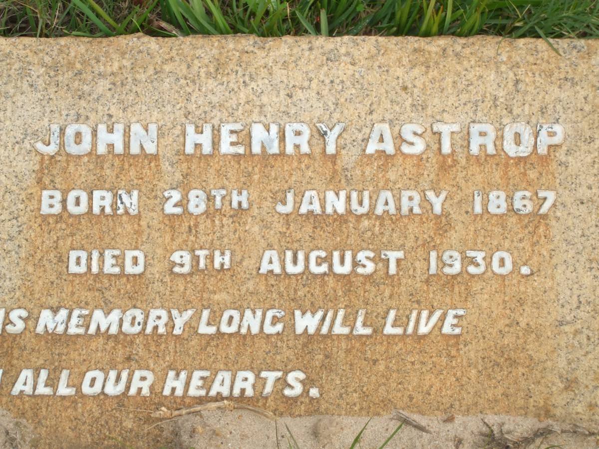 ASTROP John Henry 1867-1930