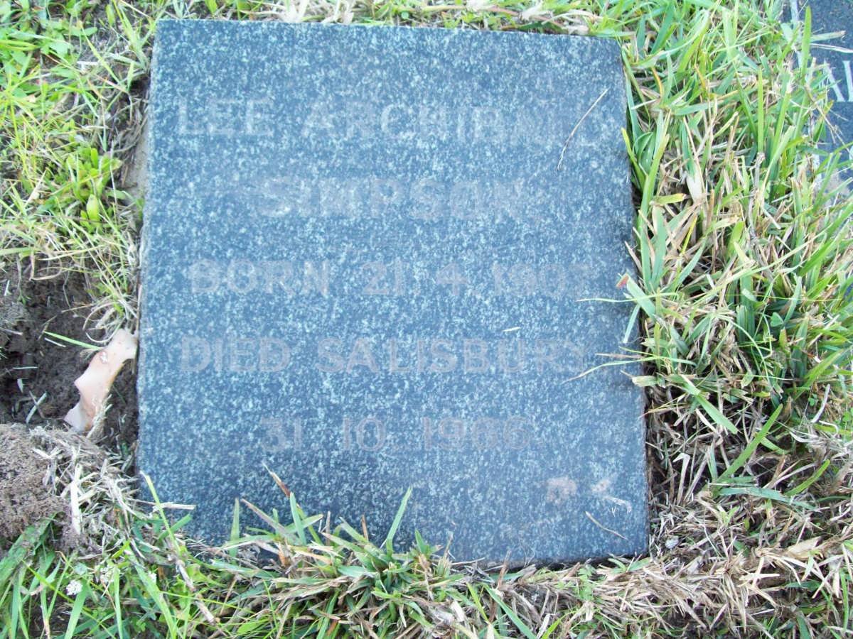SIMPSON Lee Archibald 1907-1966