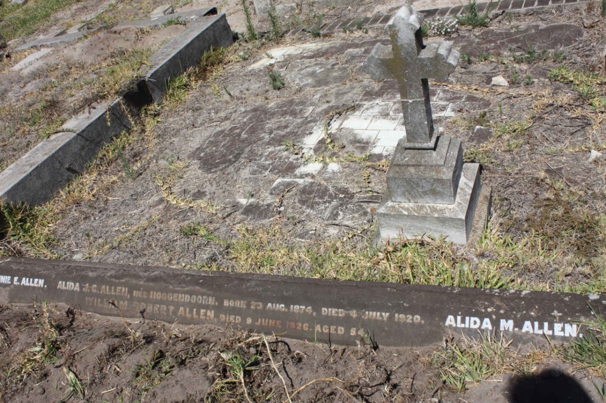 ALLEN WILLIAM Robert -1926 &amp; Alida J.C. nee HOOGENDOORN 1874-1920 :: ALLEN Alida M.