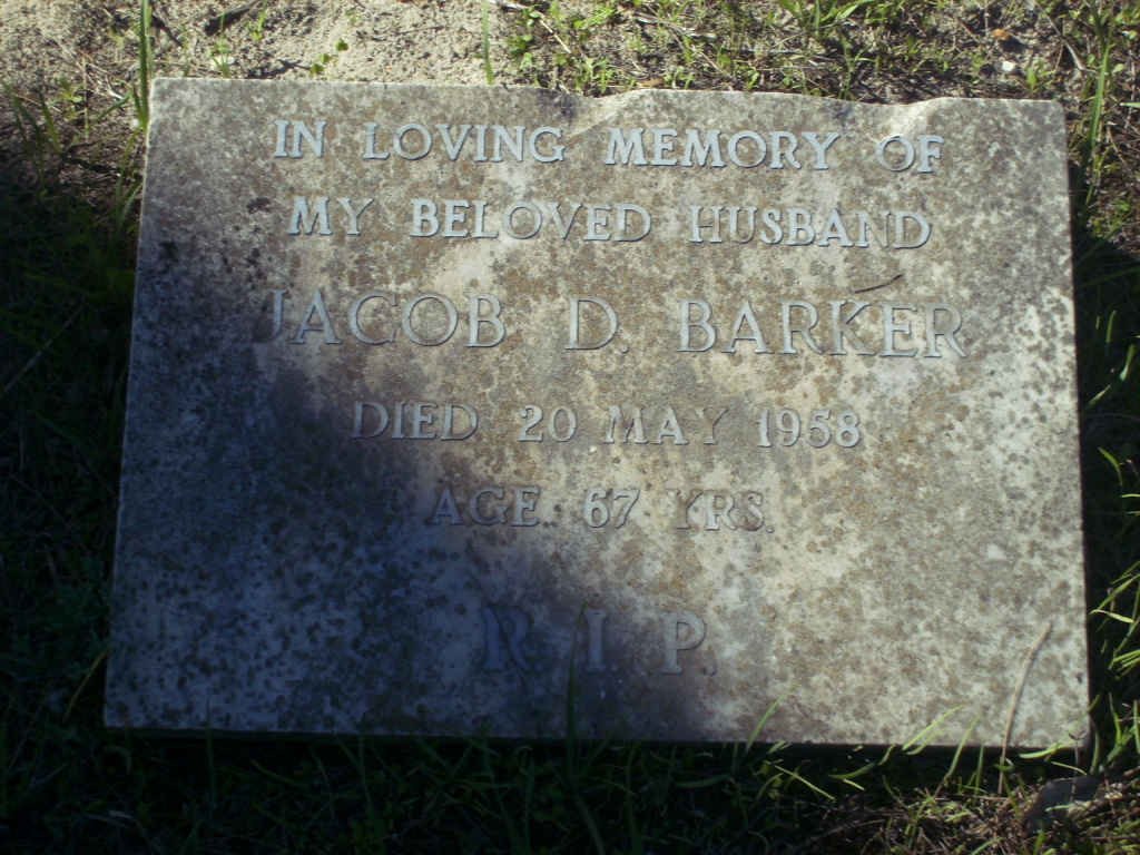 BARKER Jacob D.  -1958 