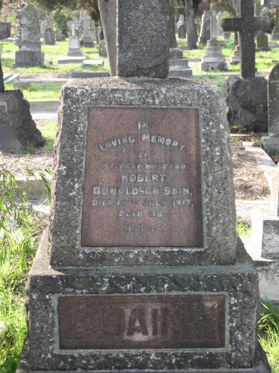 BAIN Robert Donaldson -1917