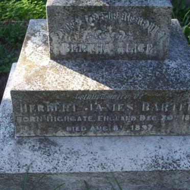 BARTER Bertha Alice 1873-1897