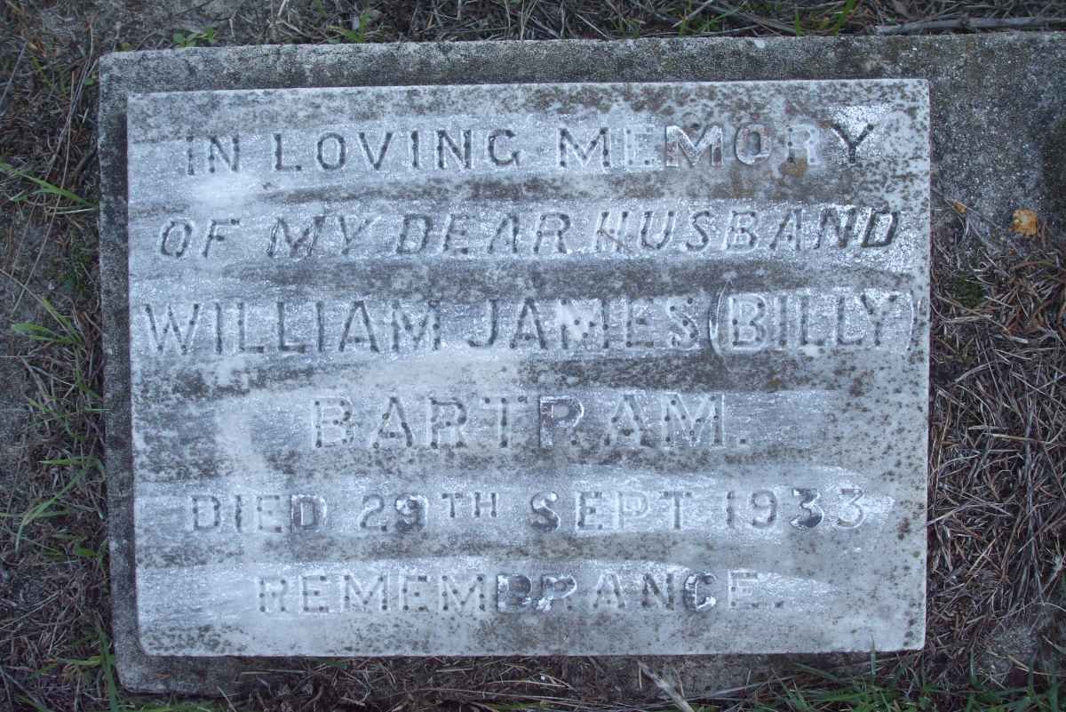 BARTRAM William James -1933