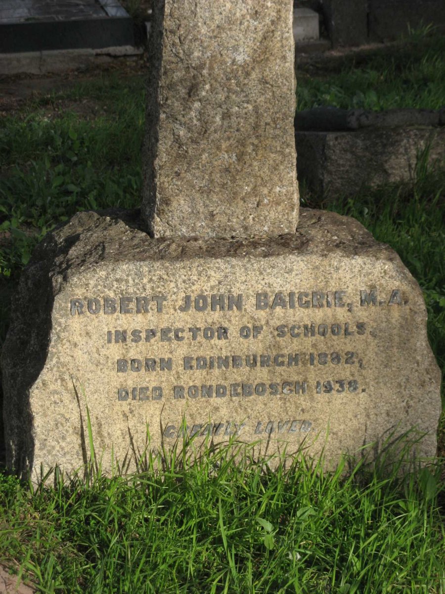 BAIGRIE Robert John 1882-1938