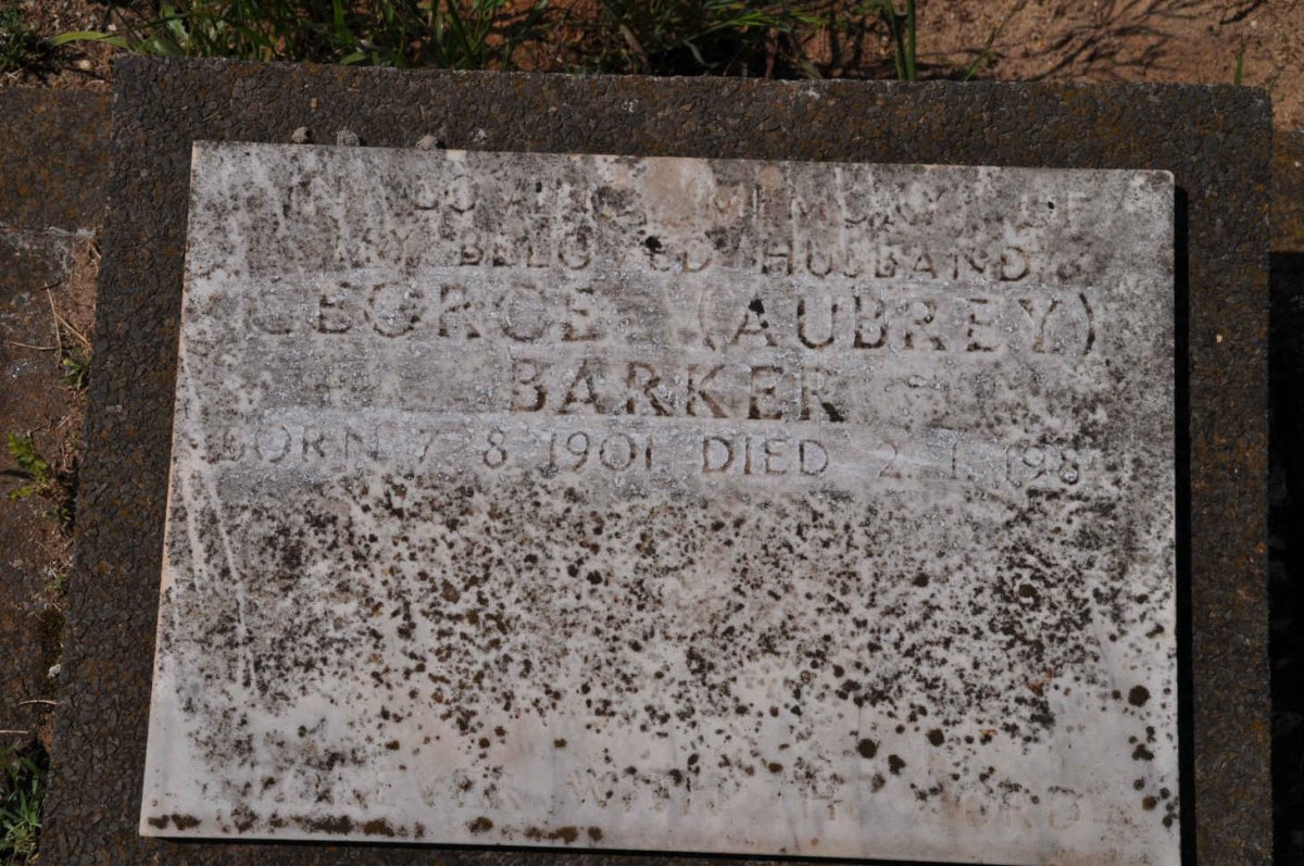 BARKER George Aubrey 1901-198?