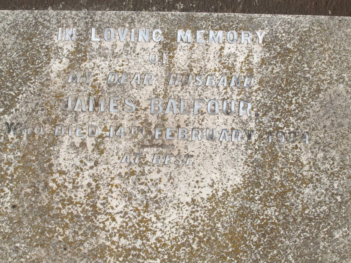 BALFOUR James -1924