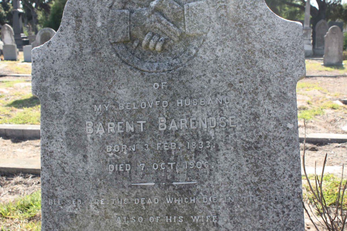 BARENDSE Barent 1833-1906