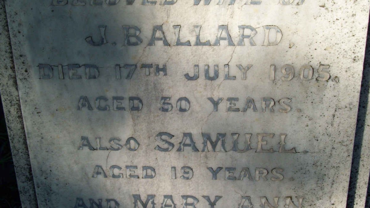 BALLARD J. -1905 :: BALLARD Samuel :: BALLARD Mary Ann