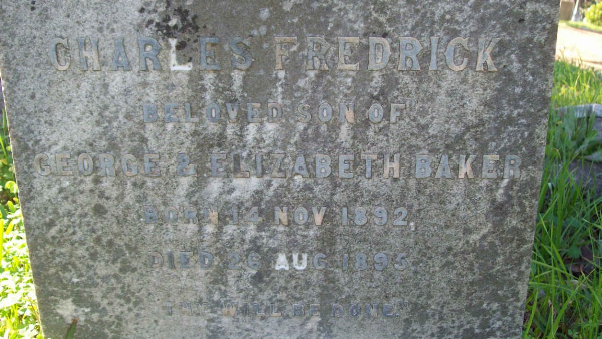 BAKER Charles Frederick 1892-1895