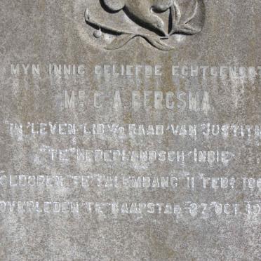 BERGSMA C.A. 1865-1916