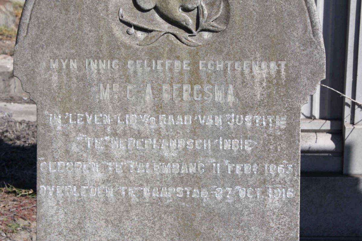 BERGSMA C.A. 1865-1916