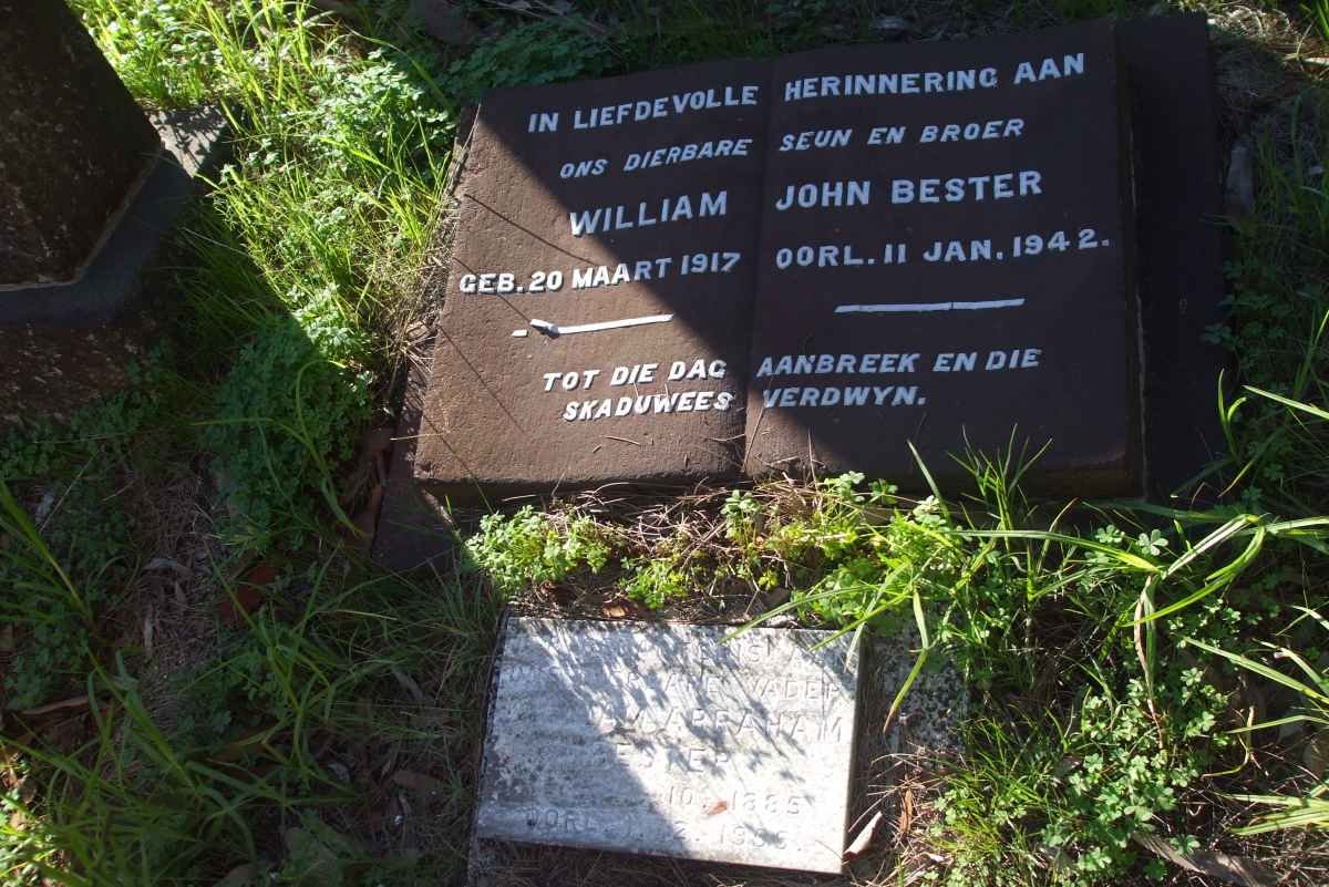 BESTER William John 1917-1942
