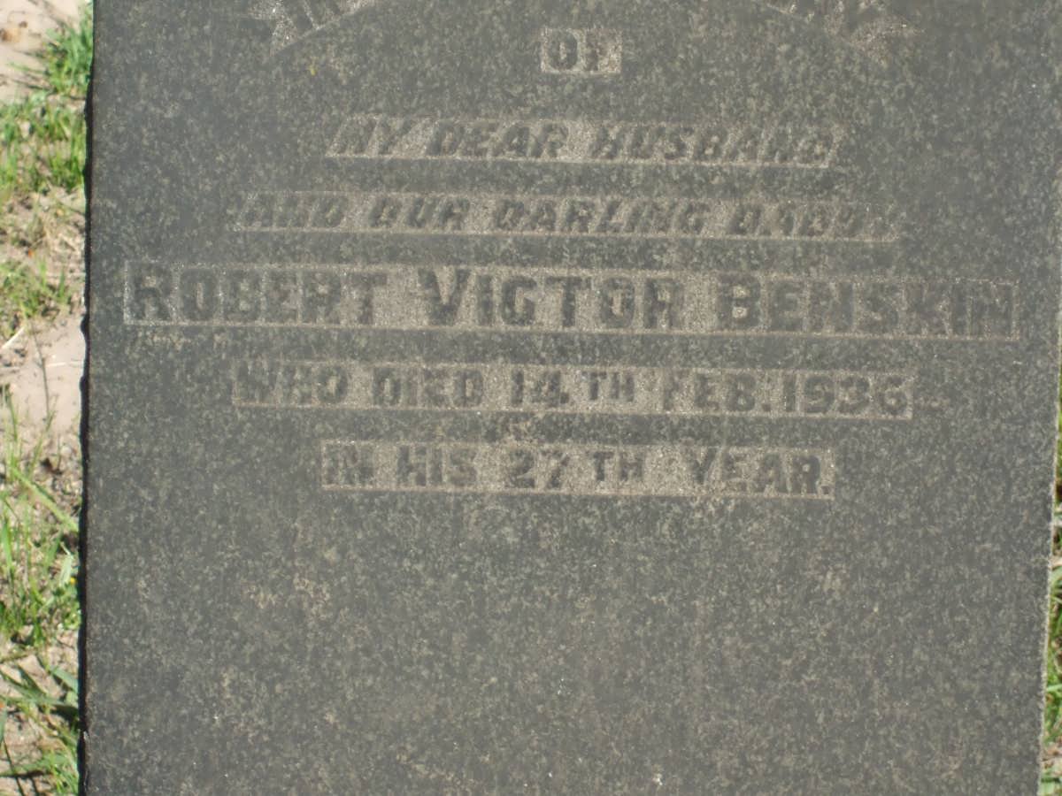BENSKIN Robert Victor -1936