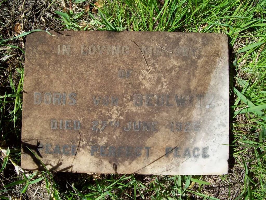 BEULWITZ Doris, von -1926