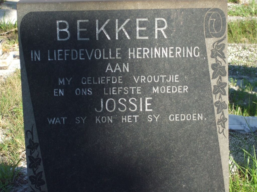BEKKER Jossie