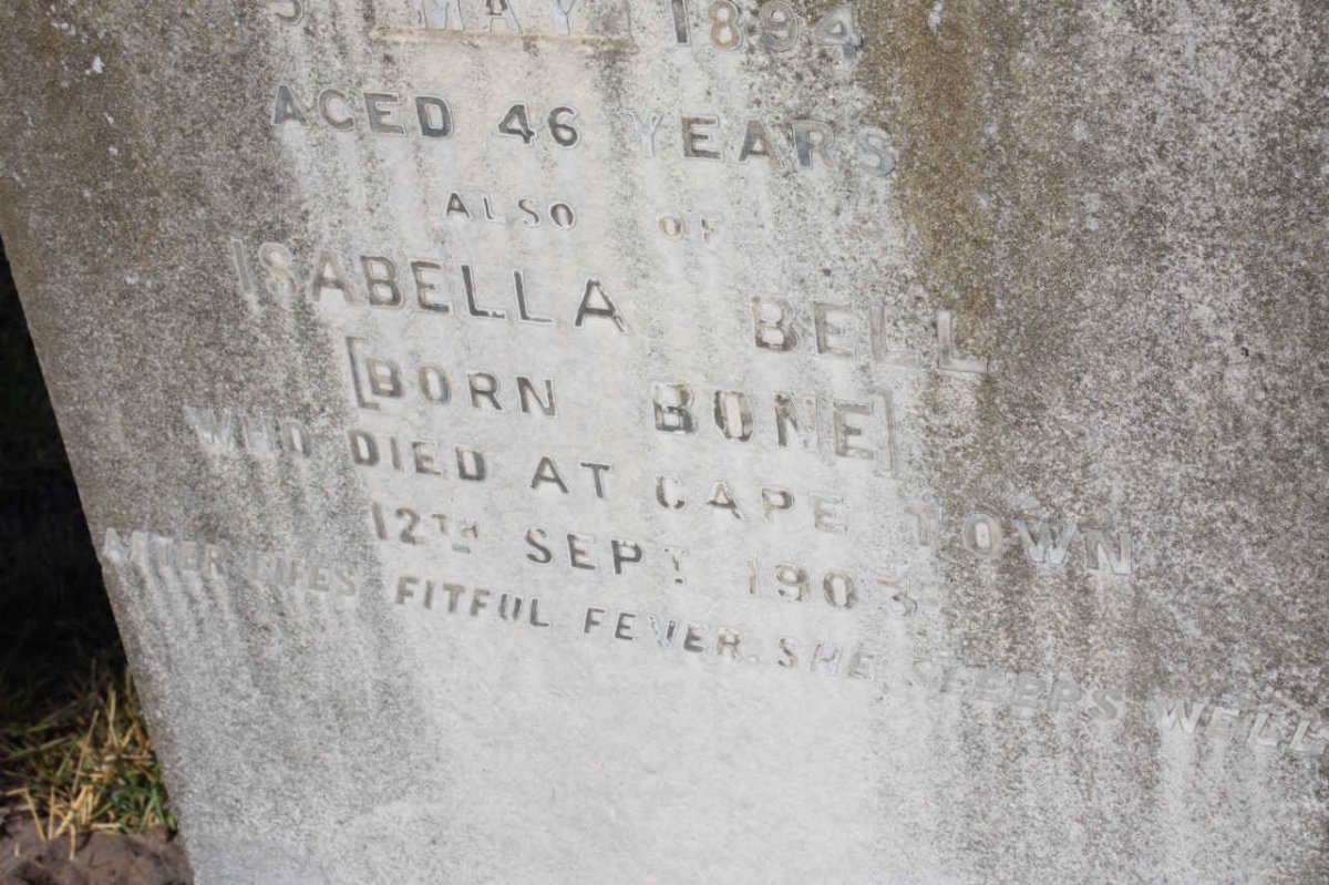 BELL Isabella nee BONE -1903
