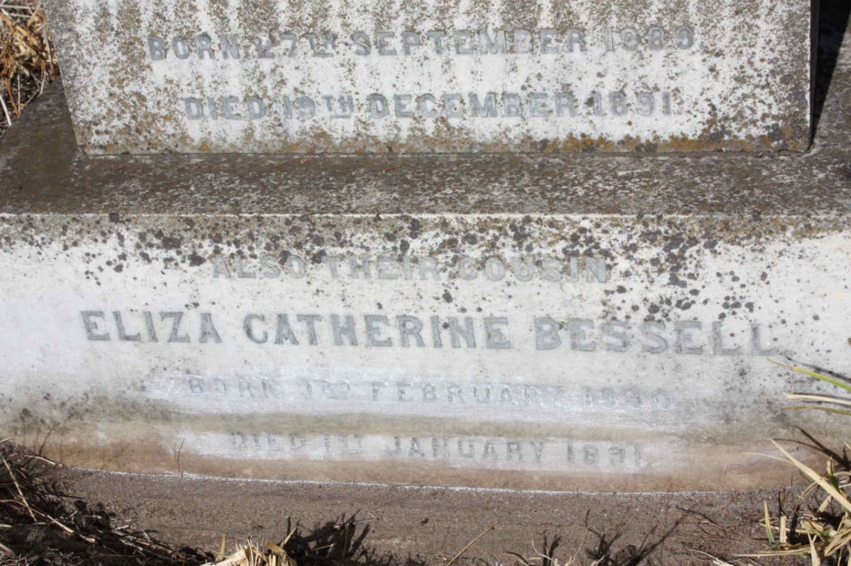 BESSELL Eliza Catherine 1890-1891