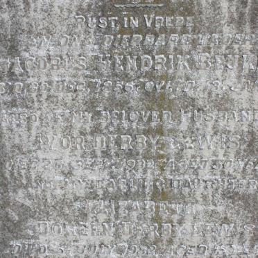 BEUKES Jacobus Hendrik 1856-1933 :: LEWIS Ivor, DERBY -1932 :: LEWIS Elizabeth Doreen, DERBY -1932