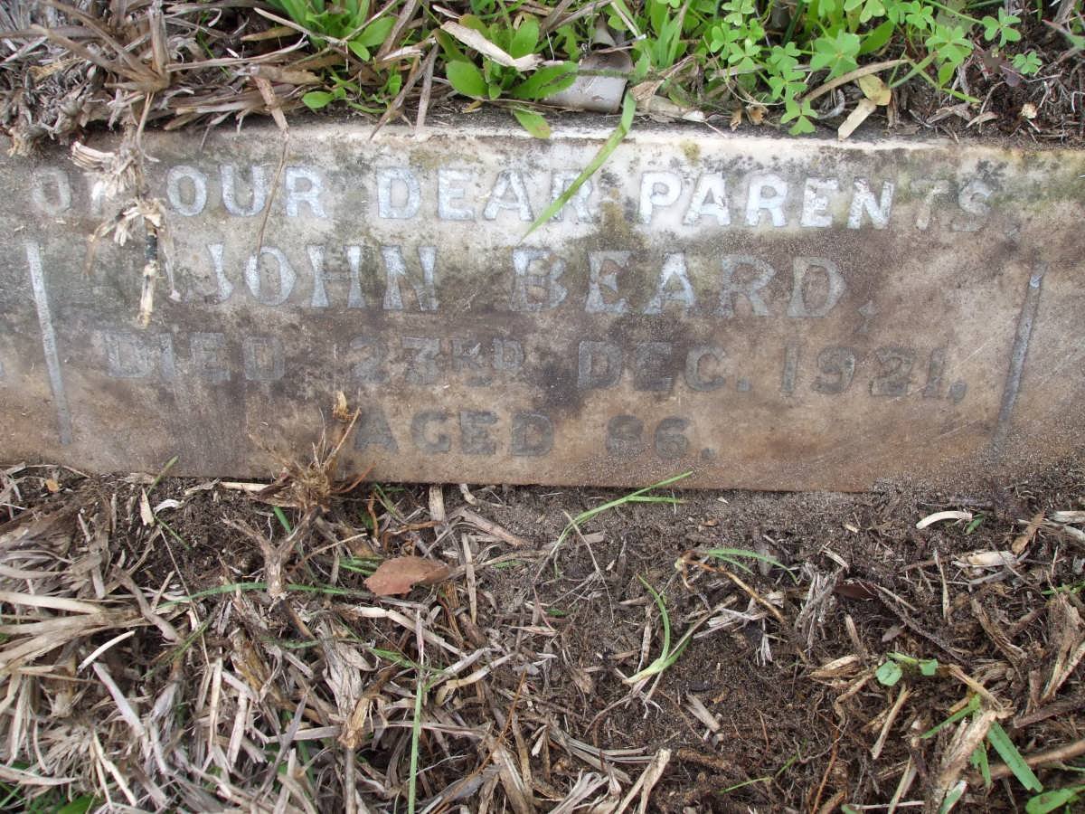 BEARD John -1921