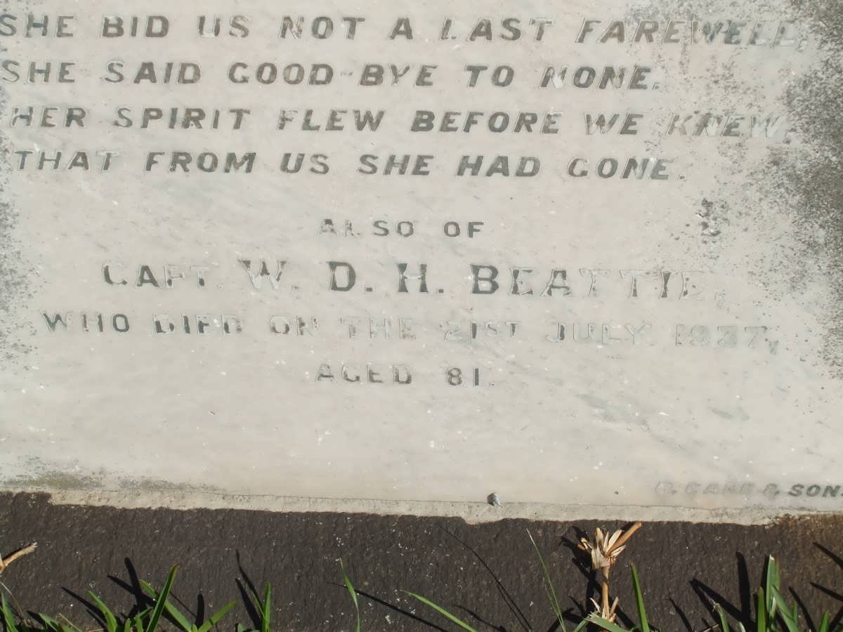 BEATTIE W.D.H. -1937 &amp; Margaret -1921