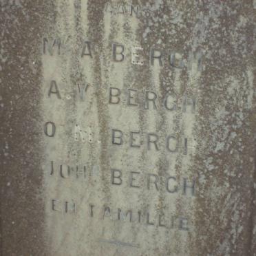 BERGH M.A. :: BERGH A.V. :: BERGH O M. :: BERGH John and Family
