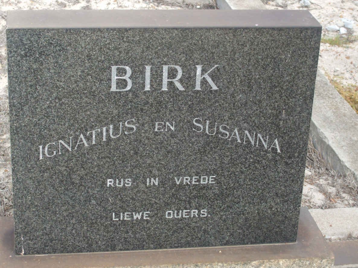 BIRK Ignatius &amp; Susanna