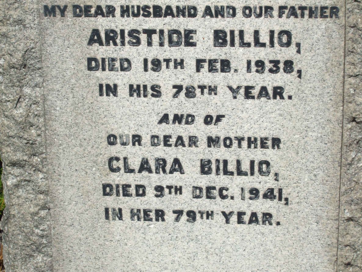 BILIO Aristide -1938 &amp; Clara -1941