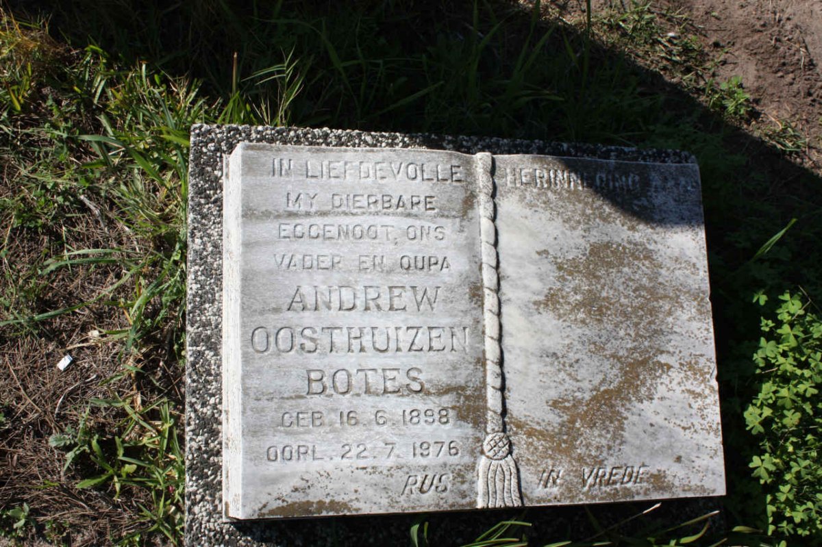 BOTES Andrew Oosthuizen 1898-1976