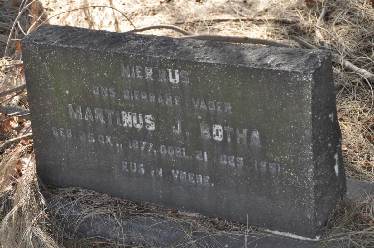 BOTHA Martinus J. 1877-1951