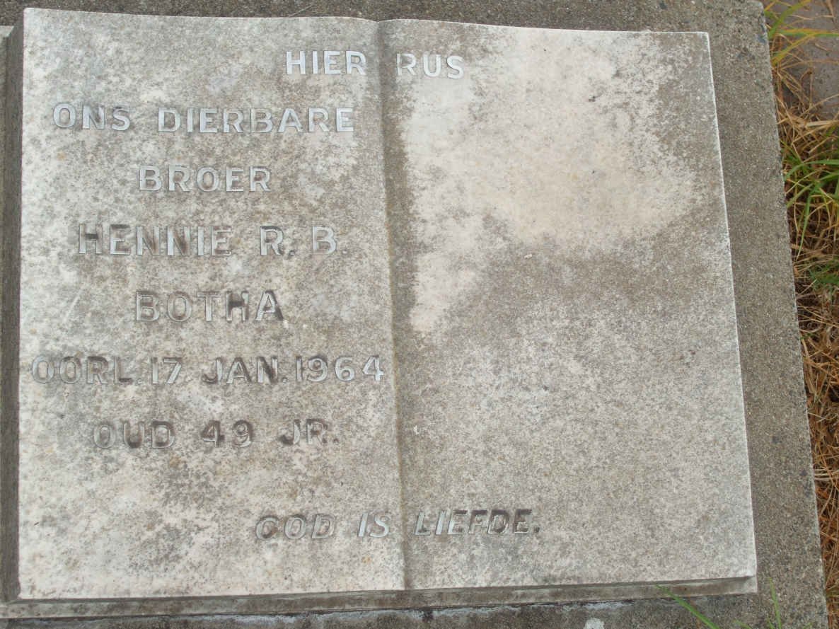 BOTHA Hennie R.B. -1964