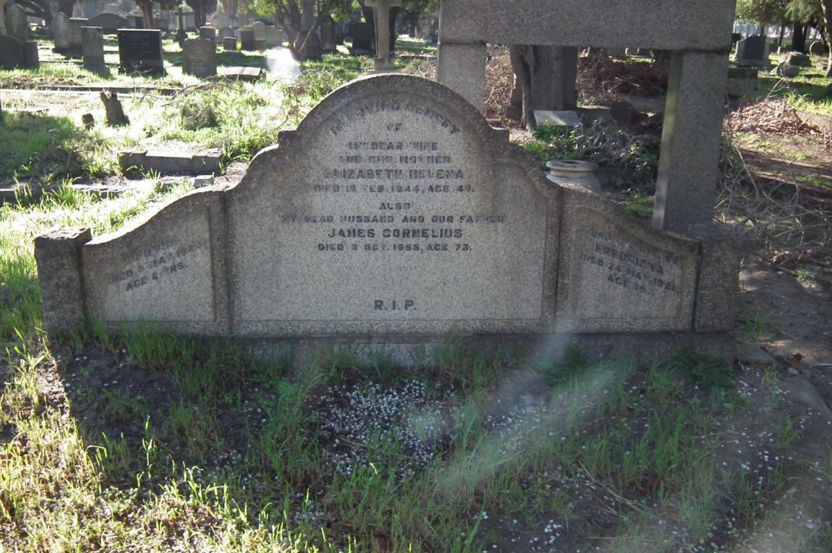 BOTHMA James Cornelius -1965 &amp; Elizabeth Helena -1944 :: ? Fredricka -1921 :: ?-1945